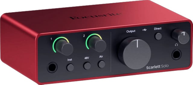 Focusrite Scarlett 4th Gen Solo Studio Audio Interface