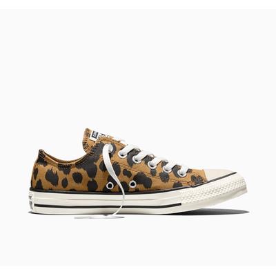 Sneaker CONVERSE "CHUCK TAYLOR ALL STAR COW PRINT", Damen, Gr. 37, braun (honey stick, schwarz, egret), Textil, Schuhe Sneaker