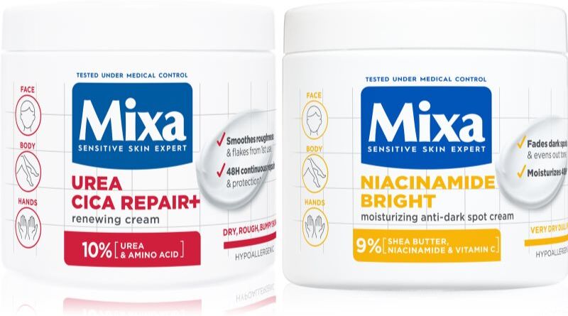 Mixa Sensitive Skin Expert ensemble favorise la régénération de la peau
