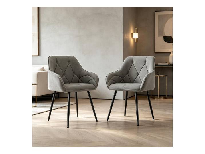 MC Star Stuhl Komfortable Polsterstühle,Modernes Esszimmerstühle (Modernes Stuhl-Set mit ergonomischer Rückenlehne(nur mit 2pcs Esszimmerstühle)