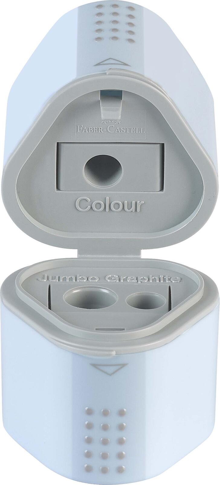 FABER-CASTELL Dosenspitzer dreifach sky blue 183874