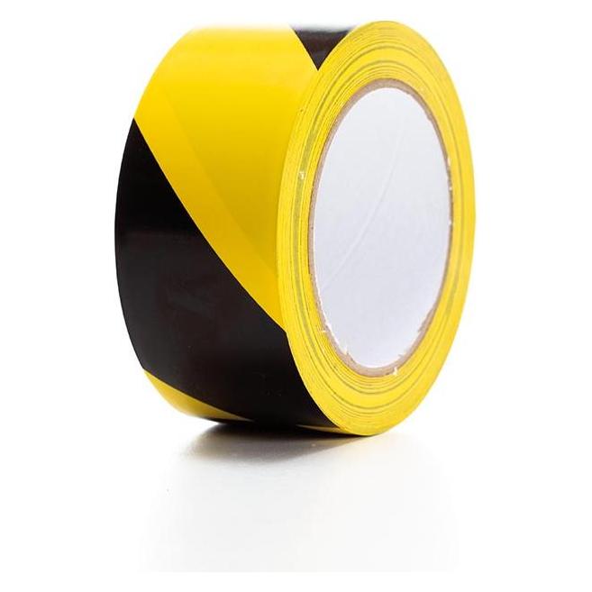 Perel PVC-Markierungsband 5cm x 33m - Schwarz/Gelb (50 mm) (PT-MA5X33BY)
