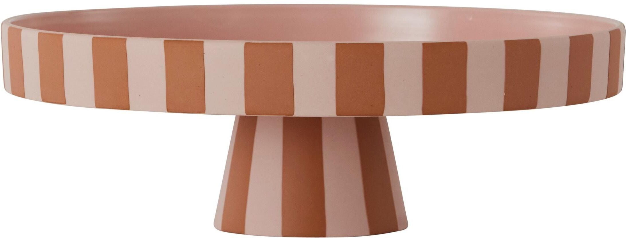 Dekoschale OYOY "Toppu Tray", rosa (caramel, rose), B:27cm H:9cm, Keramik, Dekoschalen, Dekoschale caramel, rose Einheitsgröße