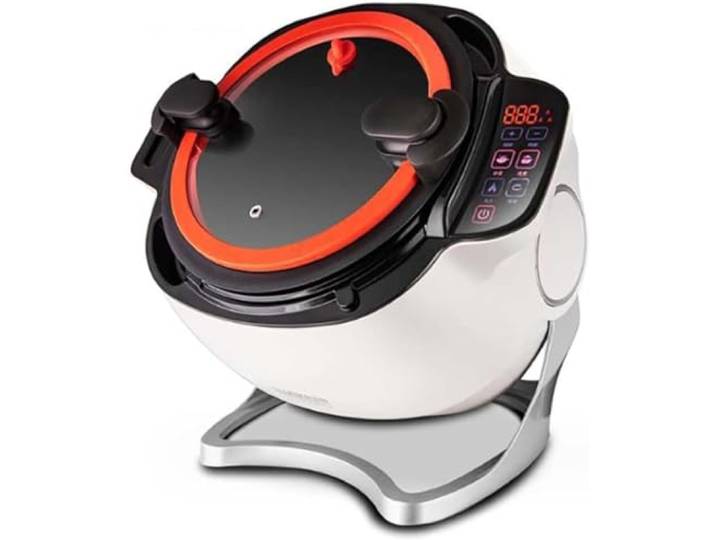 6L Automatische Rührbratmaschine,Multifunktionale Koch-Wok-Kochmaschine,Maschine Für Gebratenen Reis,Intelligenter Start Mit Einem Klick,Drei Geschwindigkeiten Einstellbar,360°-Drehung