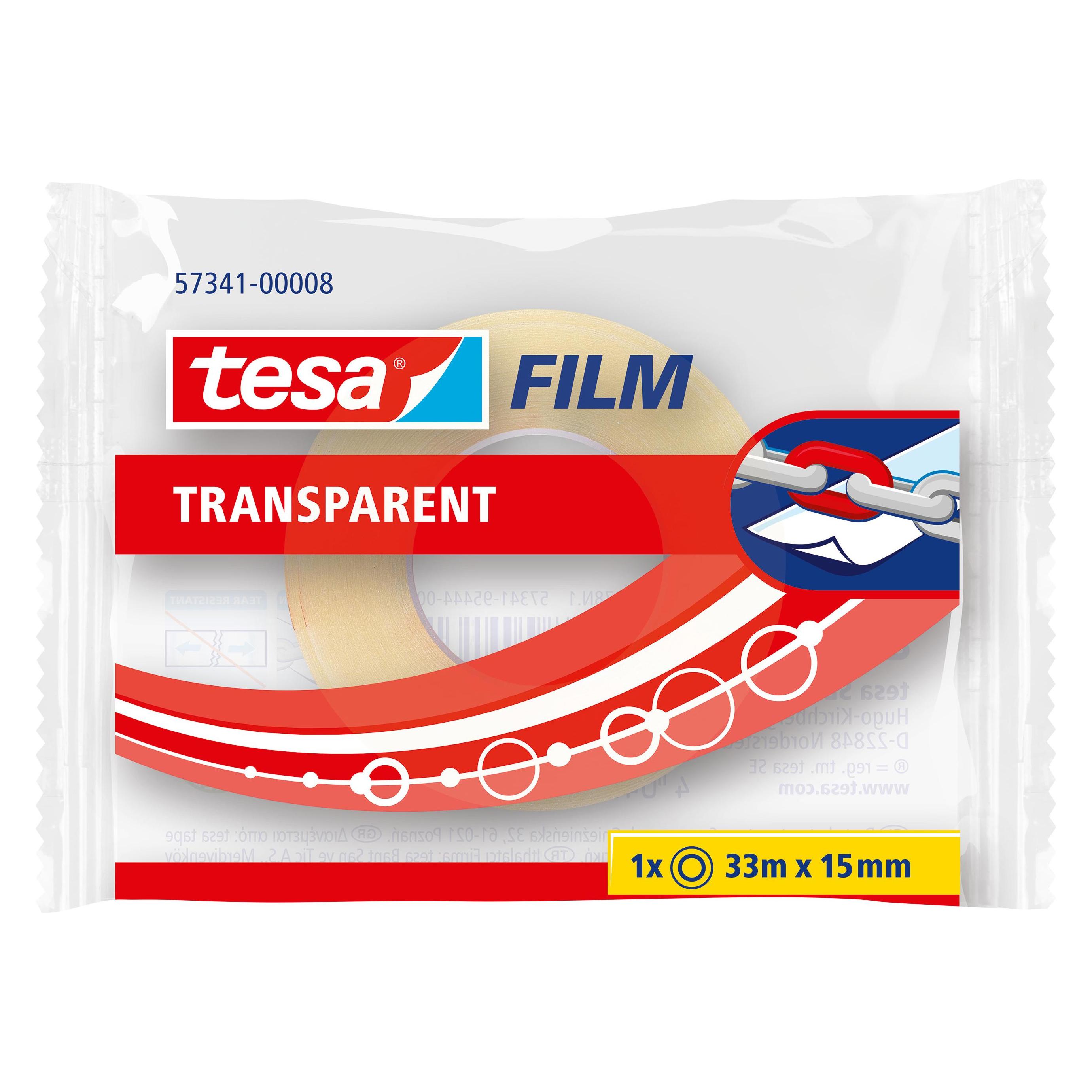 tesa tesafilm 1x TRANSPARENT Klebeband (15 mm) (57341-00008-01)