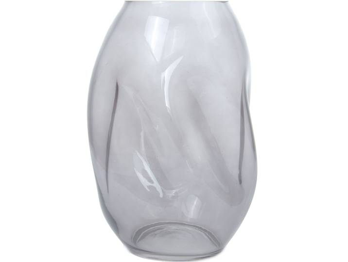 Dekovase KAYOOM Glasvase Sidney 425 , grau, B:15cm H:25cm T:15cm Ø:0cm, Glas, Vasen, Dekovase