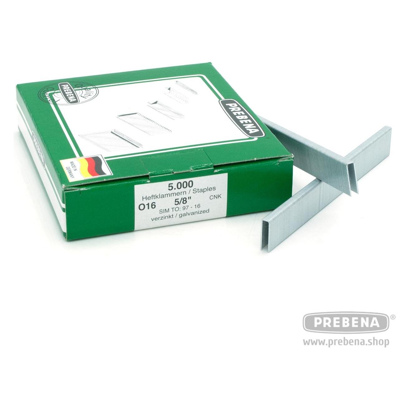 Prebena Heftklammern verzinkt16 mm (O-16 CNK)