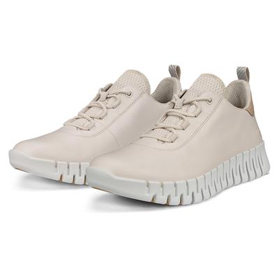 Slip-On Sneaker ECCO "GRUUV W", Damen, Gr. 36, beige, Leder, Schuhe Sneaker, Freizeitschuh, Halbschuh, Slipper mit ergonomischer Fluidform Sohle