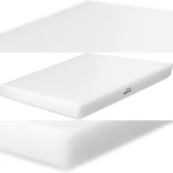 Lacor – 60405 – Küchenschneidebrett, Polyethylen, mit rutschfesten Pads, Weiß
