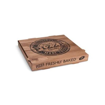 100 Pizzakarton aus Mikrowellpappe kraft 29 x 29 x 4 cm