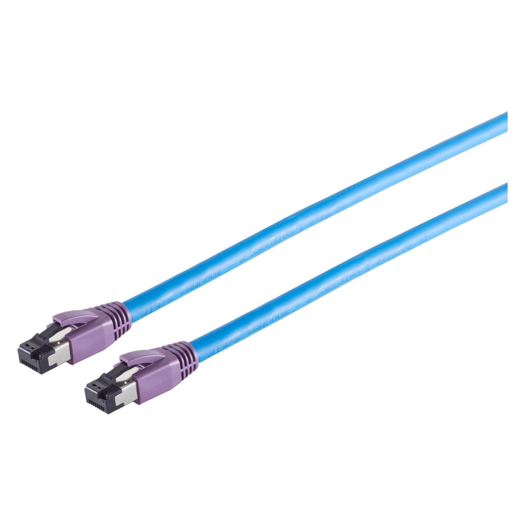 S-Conn 08-40041 S/FTP (S-STP) Blau 3m Cat8 Netzwerkkabel (S/FTP, 3 m) (08-40041)