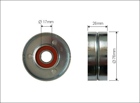 Caffaro Spannrolle, Keilrippenriemen 18400 Für Ford