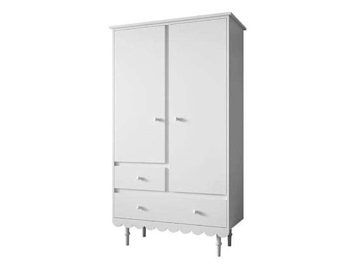 Lookway Kleiderschrank Babushka Weiß