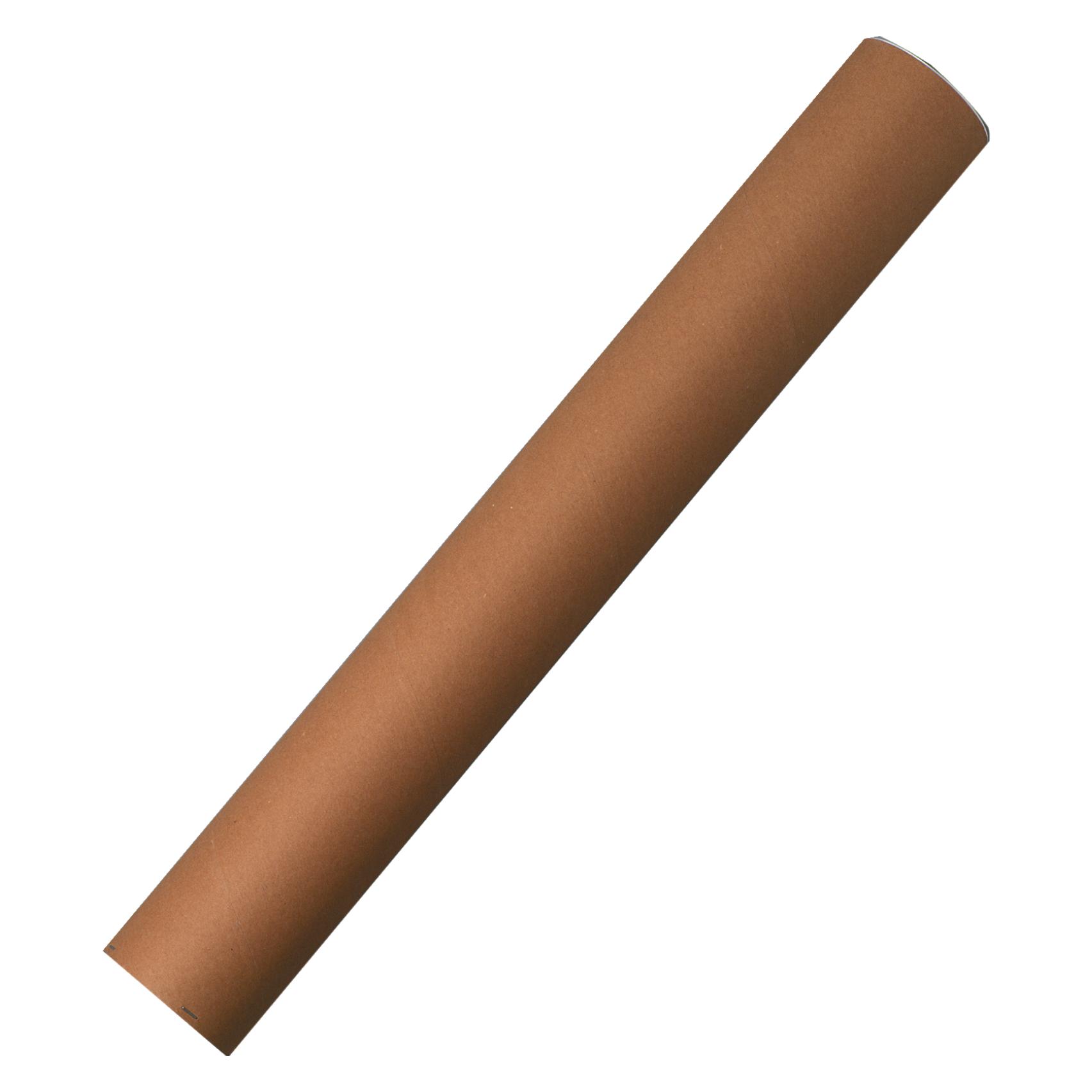 Herlitz Versandrohr, Aussenmass: 750 x 100 mm, Karton, braun an jeder Seite ein weisser PE-Deckel (798769)