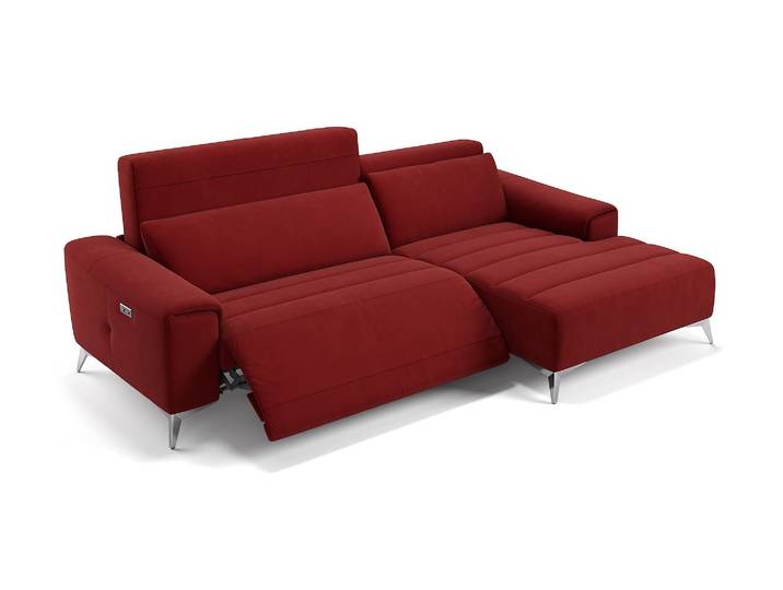 Stoff Ecksofa BELLA Polsterecke Sitzecke Relaxfunktion