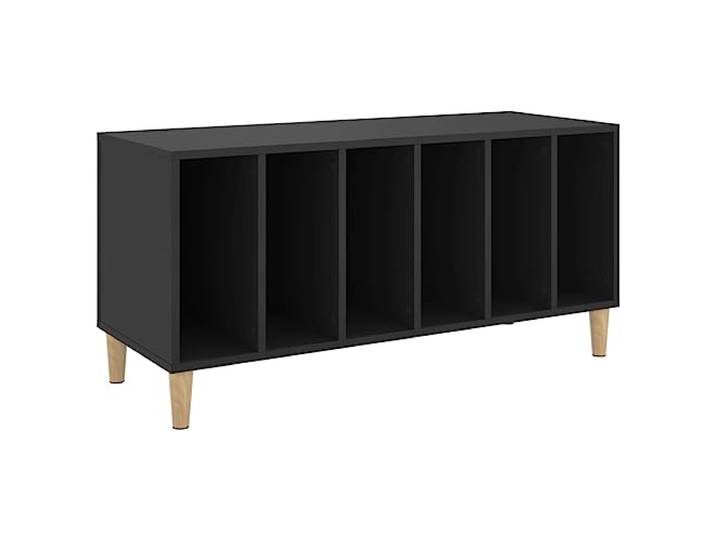 vidaXL Plattenschrank Schwarz 100x38x48 cm Holzwerkstoff