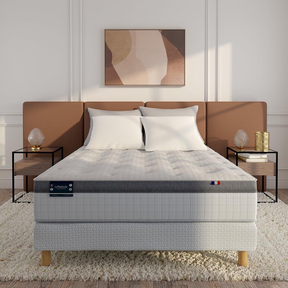 LA REDOUTE INTERIEURS Sommier tapissier à ressorts boxspring premium
