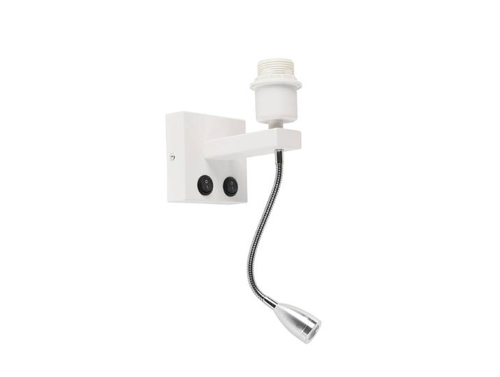 Applique murale moderne blanche avec bras flexible - Brescia