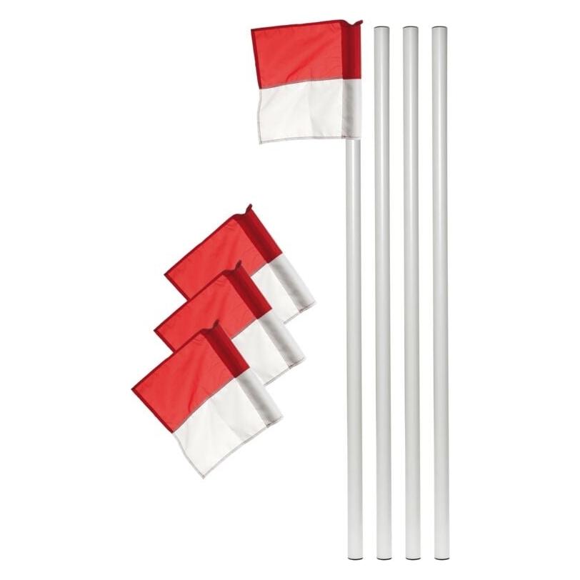 Kübler Sport Grenzstangen weiss 4er-Set (Stückliste)