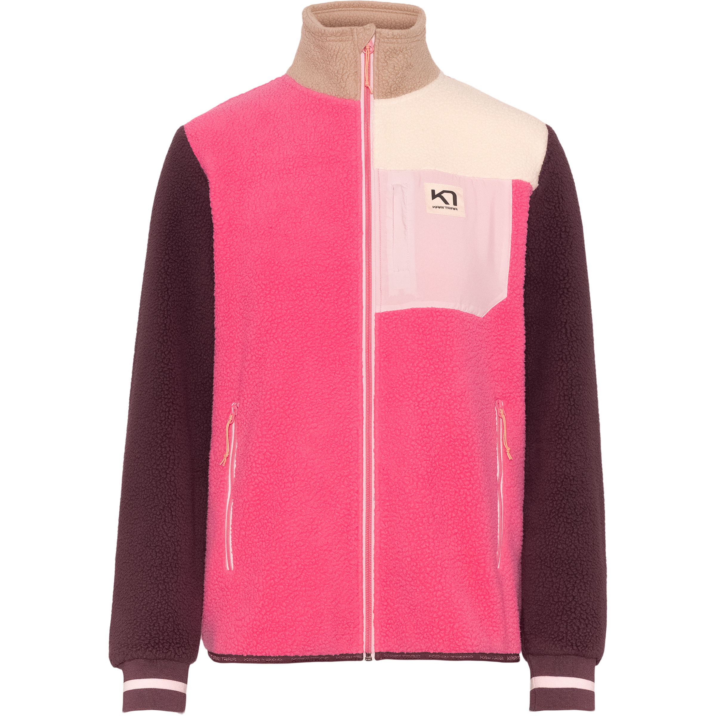 Kari Traa Rothe Damen Fleecejacke pink Größe XS Trekking Atmungsaktiv