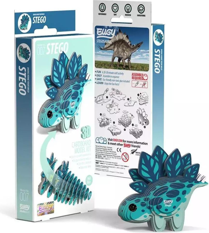 Eugy Dinosaurus Stego Duurzame 3D-puzzel