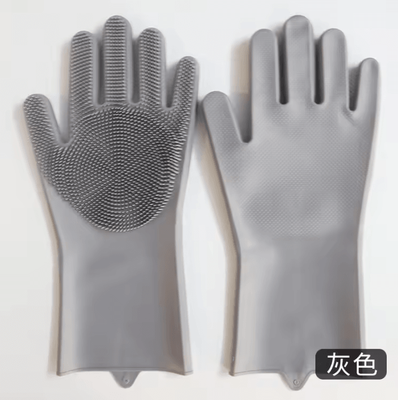 Inspire Curations Pet Fur Remover Grooming Glove For Dogs & Cats 3 grey