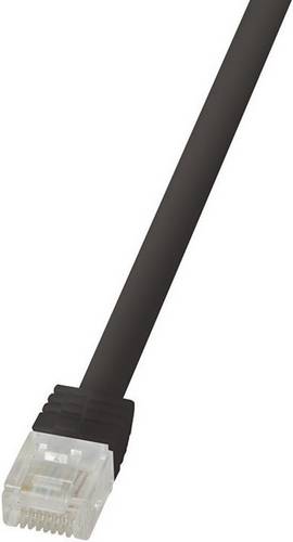 LogiLink CF2053U RJ45 Patchkabel CAT 6 U/UTP 2.00m Schwarz hochflexibel