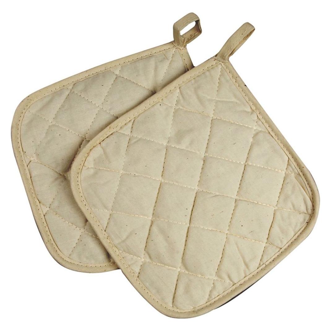 Creativ Company Topflappen 20 x 20 cm, 4 Stück, Nature (Baumwolle) (499111)