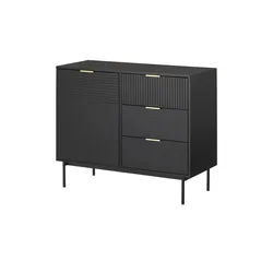 Sideboard  Nanno , schwarz , Maße (cm): B: 100 H: 80 T: 41.5