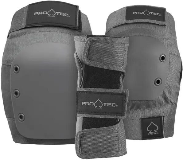 Inline Schoner Kinder Pro-Tec Junior Street Schutz-Set (Youth M - Grau)