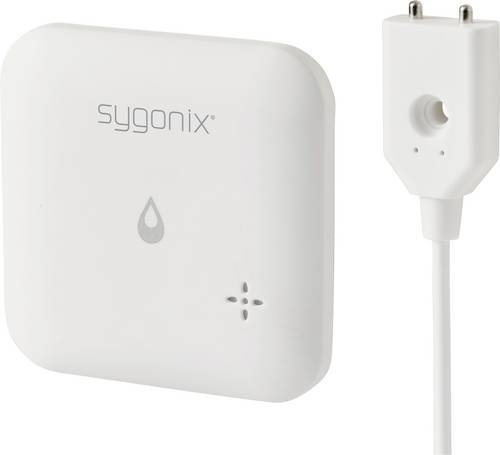 Sygonix SY-6735646 Wassermelder mit App-Steuerung, mit internem Sensor, mit externem Sensor batteriebetrieben