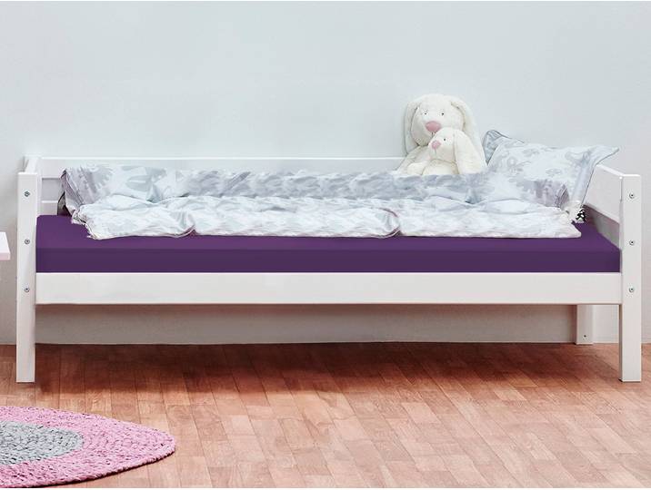 Kinderbett HOPPEKIDS ECO Dream , weiss (weiß), B:78cm H:56cm L:168cm, Kiefer massiv, Betten, Kinderbett, 70x160, massiv mit Matratze & Bezug