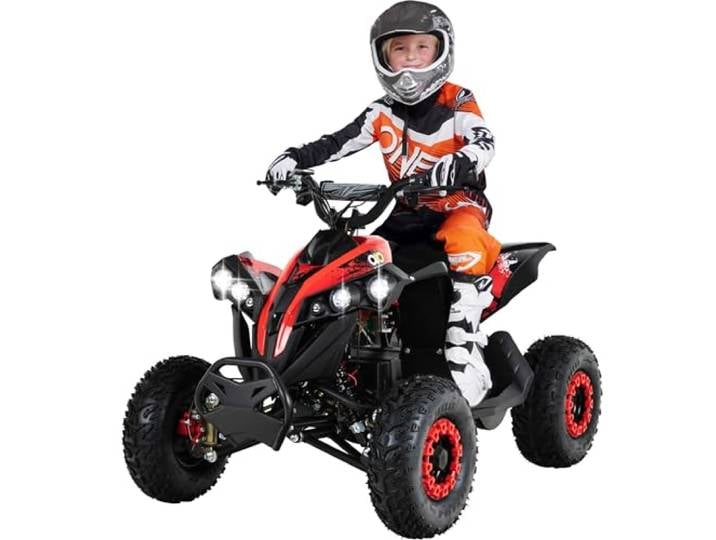 Actionbikes Motors Kinder Quad Elektro ATV Reneblade (Schwarz/Rot)