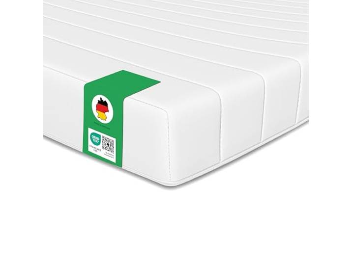 Schlaftroll Kaltschaummatratze 140x190 H3 – 7-Zonen – 11cm – Öko-Tex 7-Zonen Kaltschaum, Rollmatratze, waschbarer Bezug 60°, Made in Germany, Öko-Tex, für Lattenrost & Boxspringbett