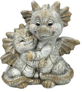 Galt International "14"" Dragon Mom & Child Garden Statue Resin"