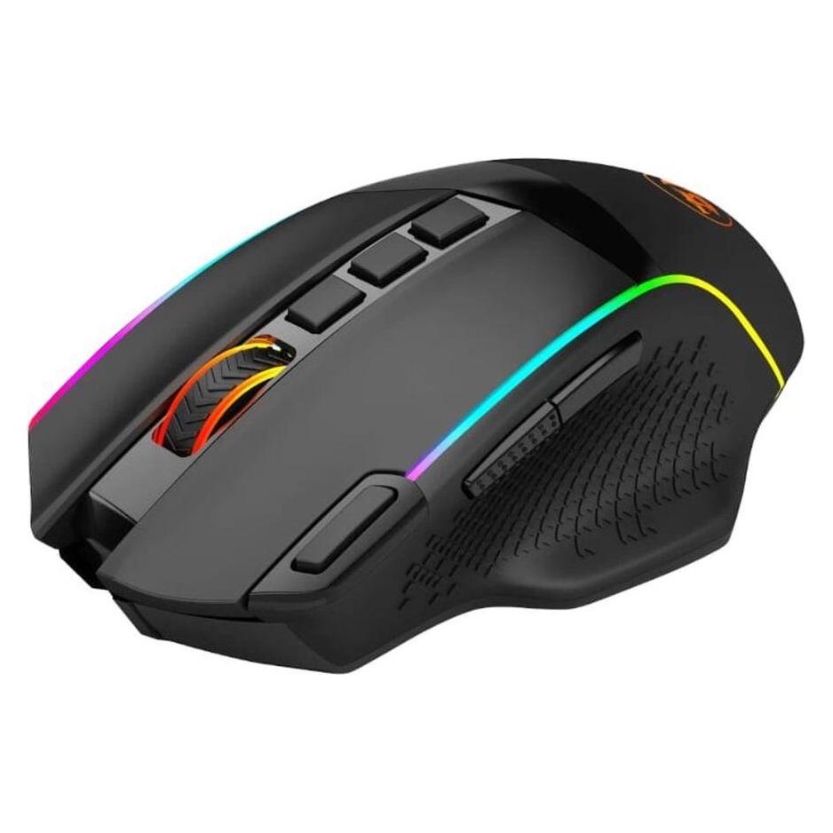 Redragon Enlightment Pro wireless and wired gaming mouse black RGB lighting (Kabelgebunden, Kabellos) (65280616)