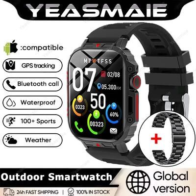 Uplift Treasures Outdoor Military Bluetooth Smart Watch Heart Rate SpO2 Fitness Tracker bk20szstrap