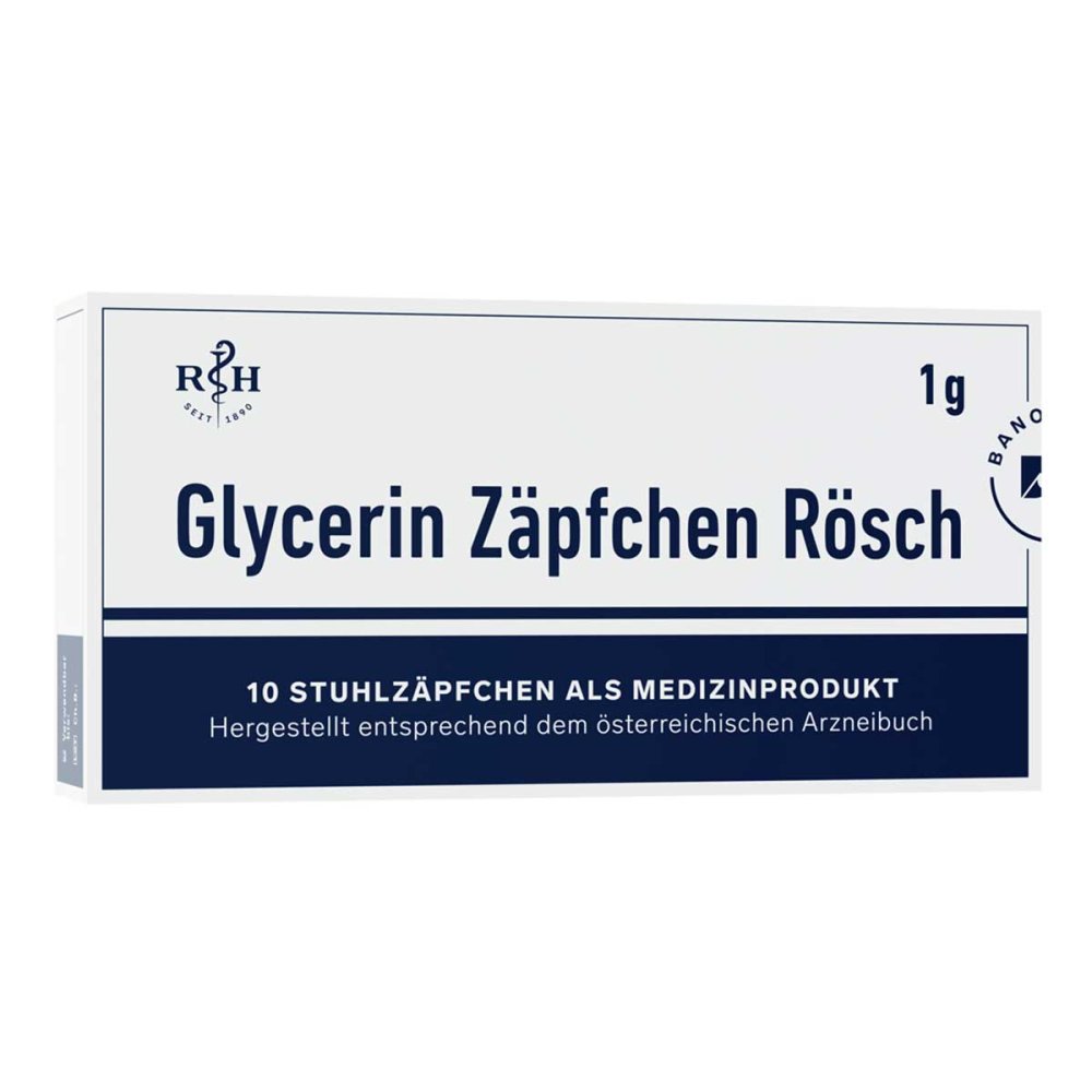 BANO Healthcare GmbH Glycerin Zäpfchen Rösch 1 g gegen Verstopfung 13889305