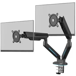 One for All Monitor Halterung Experience RGB Dual schwarz (Tisch, 45", 14 kg), Monitor Halterung, Schwarz