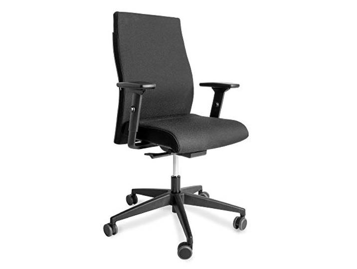 Interstuhl Bürostuhl Drehstuhl 139RS schwarz Polsterstuhl Drehstuhl Home-Office-Stuhl Schreibtischstuhl, ergonomisch, verstellbar, Lordosenstütze