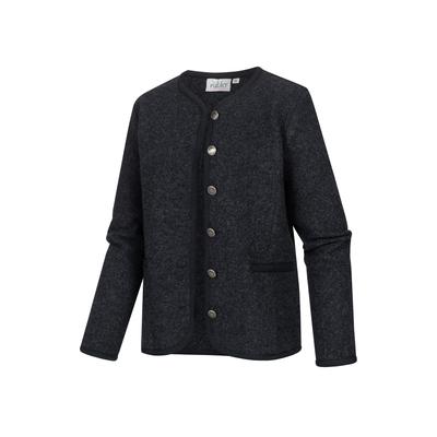 Strickjacke NÜBLER "Walkjacke Sina", Damen, Gr. 40, blau, Obermaterial: 100% Baumwolle CO., Strickjacken Strickjacke