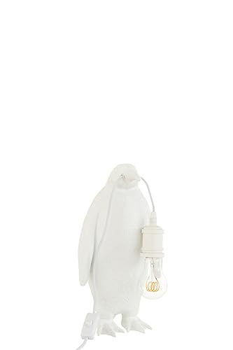 J-Line Tafellamp Pinguïn Wit Small