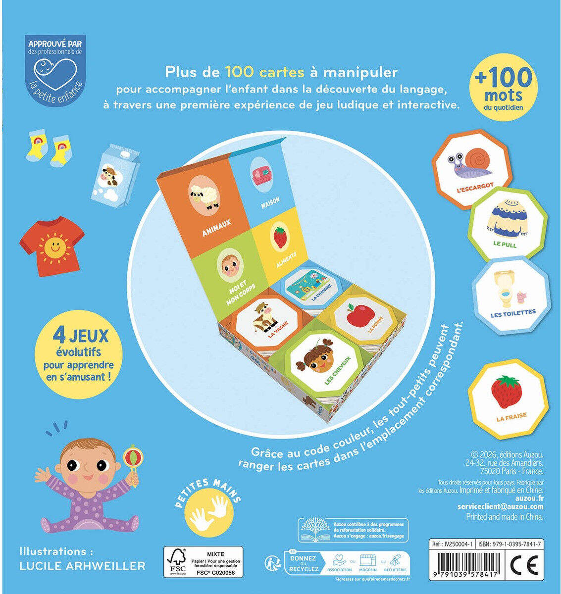Coffret Mes 100 premiers mots - Auzou