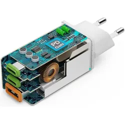 Hama Schnellladegerät (65 W, 3 Ports), USB Ladegerät, Weiss