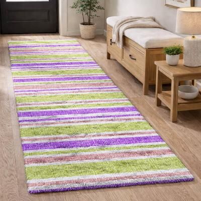 Addison Rugs Premium Washable Super Soft Nassau Stripe Dream Shag Rug