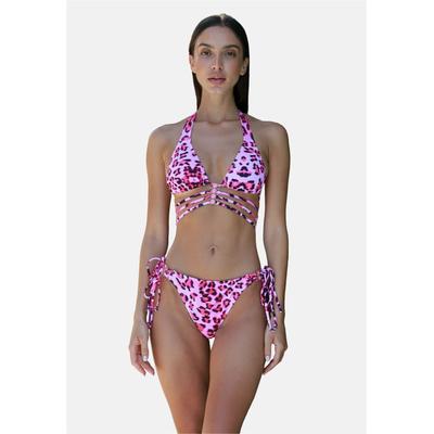 Bikini-Hose MODA MINX "Wild Waikiki", Damen, Gr. S, US-Größen, bunt (mehrfarbig), 82% Polyamid, 18% Elasthan, Badehosen Bikini-Hose, mit seitlicher Bindung