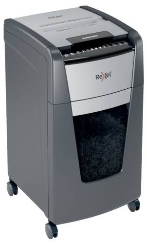 Rexel Optimum AutoFeed+ 300X Aktenvernichter 300 Blatt Mikroschnitt 4 x 25mm P-4 60l Vernichtet auch Büroklammern, Heftklammern