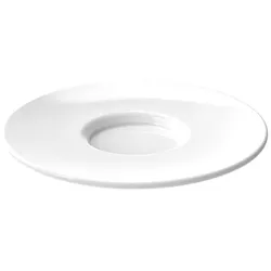 MONOUSO - Wiederverwendbare Plastikteller für Tasse "Espresso" Weiß 80ml (6 Stück)