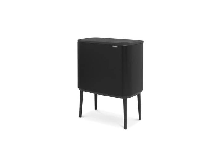 Biomülleimer BRABANTIA Bo Touch Bin 36 l, Schwarz , schwarz, B:54cm H:68cm, Kunststoff, Mülleimer, Biomülleimer