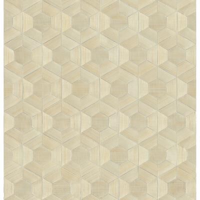A-Street Prints Linzhi Metallic Abaca Grasscloth Wallpaper